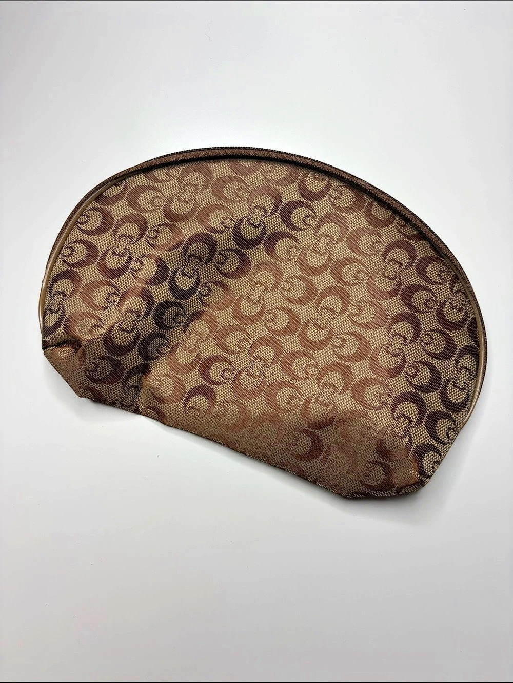 Light brown cosmetic bag